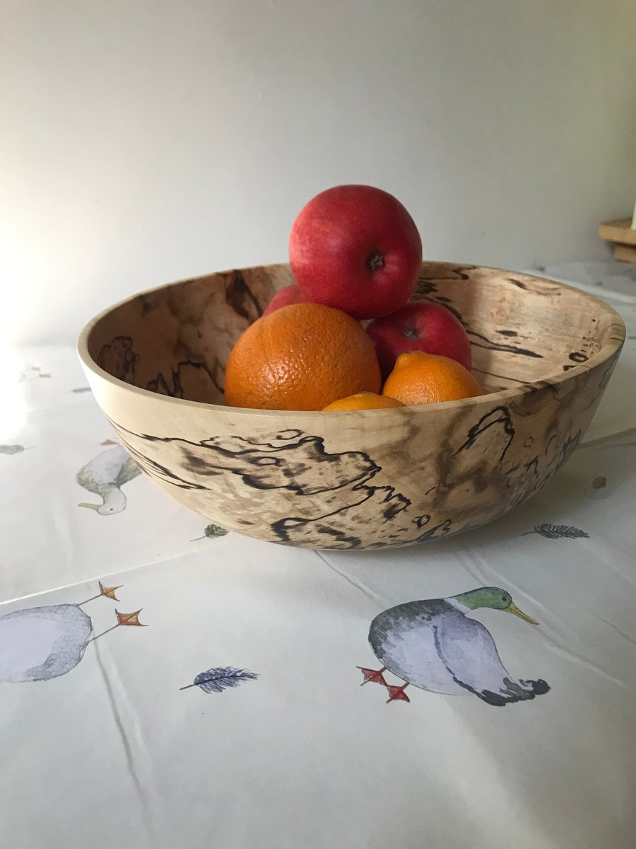 Large Spalted Beech bowl