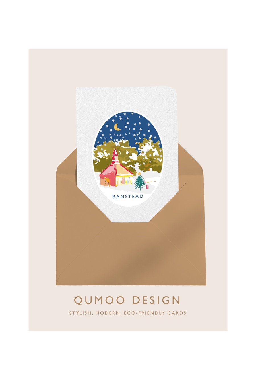 Christmas Card Banstead Surrey (QM339)