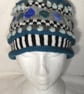 Circles and Bobbles Multicoloured Hat Pattern PDF Knitting Pattern. 3 sizes. - Image 4