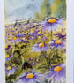 Lilac Daisies. Blank Card. Keepsake. 260192 - Image 2