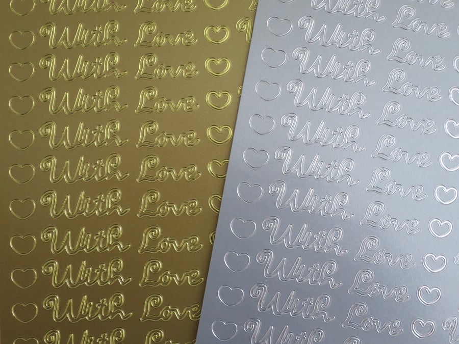 Outline Stickers - Miscellaneous - Silver & Gold
