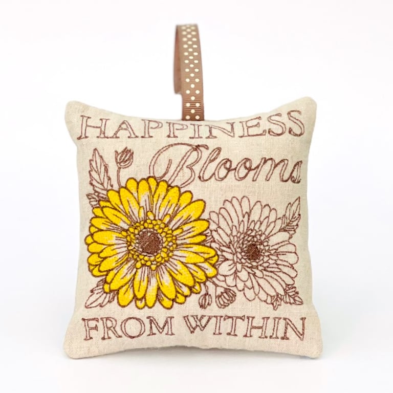 Calendula Inspirational Quotes Nature Medley Linen Lavender Bag 