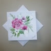 original hand painted floral flower art greetings card painting ( ref FA 461 D1 