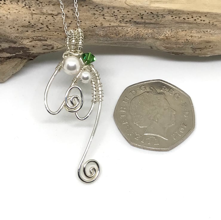 Snowdrop - Sterling Silver Pendant main image 0