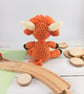 Crochet Highland Cow Plush Toy: Handmade Acrylic Softie - Image 6