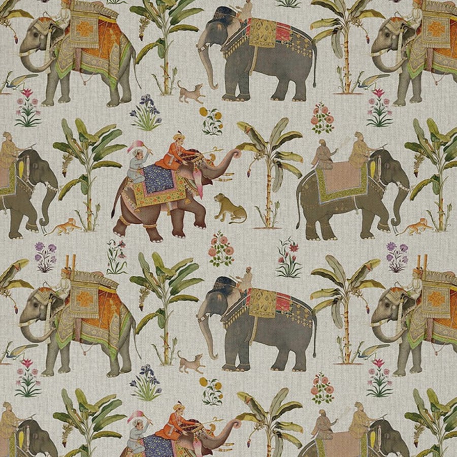 Elephant Riders Round  Tablecloth   135cm 