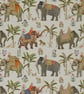 Elephant Riders Round  Tablecloth   135cm 