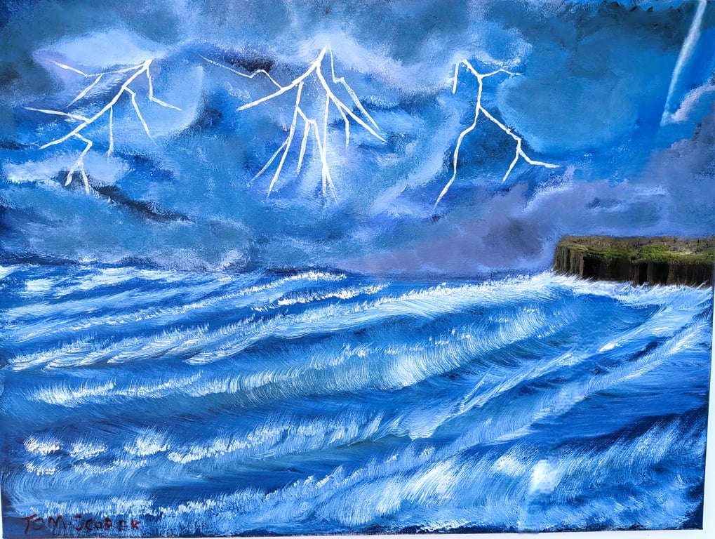 Lightning Stikes over Dunnet Head, Scotland