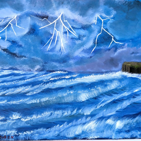 Lightning Stikes over Dunnet Head, Scotland