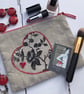 Linen Appliqued Zip Pouch - Image 5