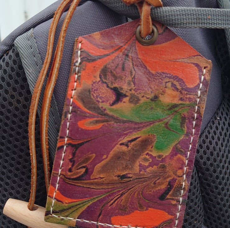 Personalised Handmade Leather Luggage Tags Folksy