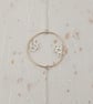  Recycled Sterling Silver Cells & 14ct Gold Filled Gold Wire Circles Necklace  - Image 4