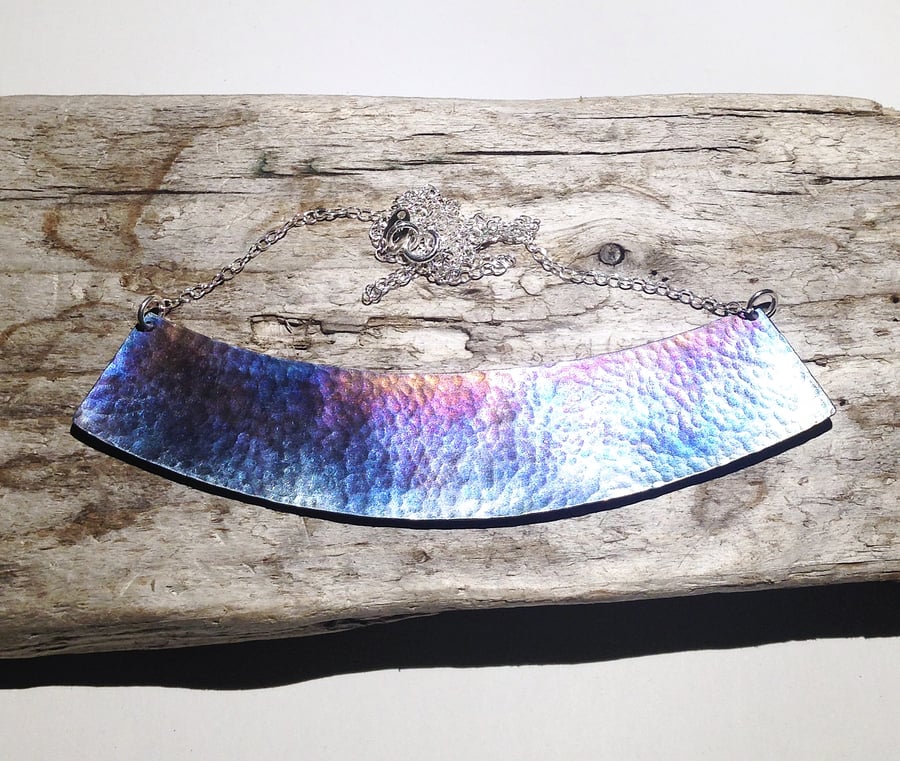 Coloured Titanium Necklace - UK Free Post