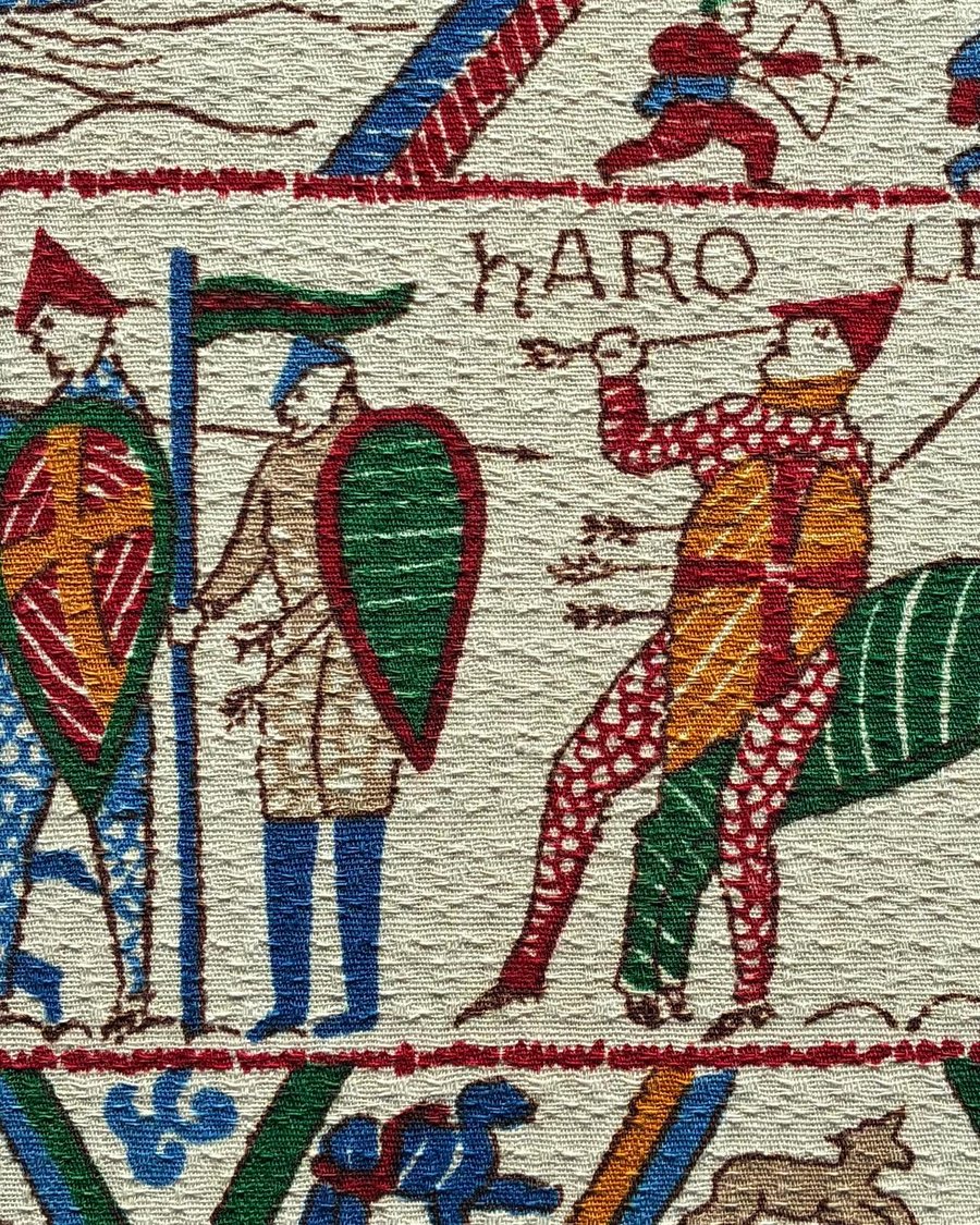 Custom Listing for Rachel - Bayeux Tapestry A5 Vintage Barkcloth Book x 3