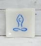 Trinket Dish Featuring a Blue Meditation Inspired Figure - Image 4