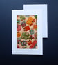 Individually Hand Crafted Textile Blank Card