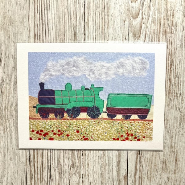 Steam engine giclee print 