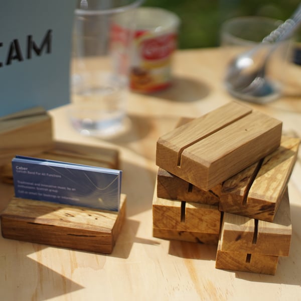 English Hornbeam place card stands or photo stands