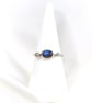 Sterling silver ring with oval labradorite - Image 1