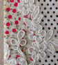 Slow-Stitch Key Fob - Polka Dot & Lace - Image 2