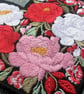 Peony Flower Love Heart Embroidered Patch Iron On Sew On Floral Badge - Image 4
