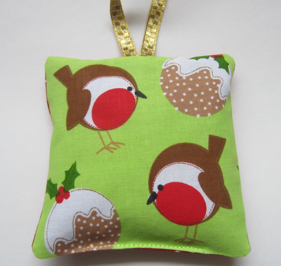 Christmas Robin Lavender Bag