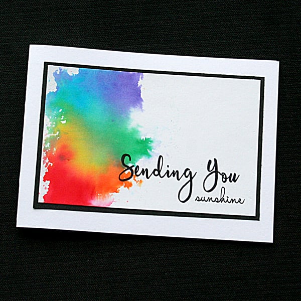 Sending You Sunshine - Handcrafted (blank) Card - dr19-0028