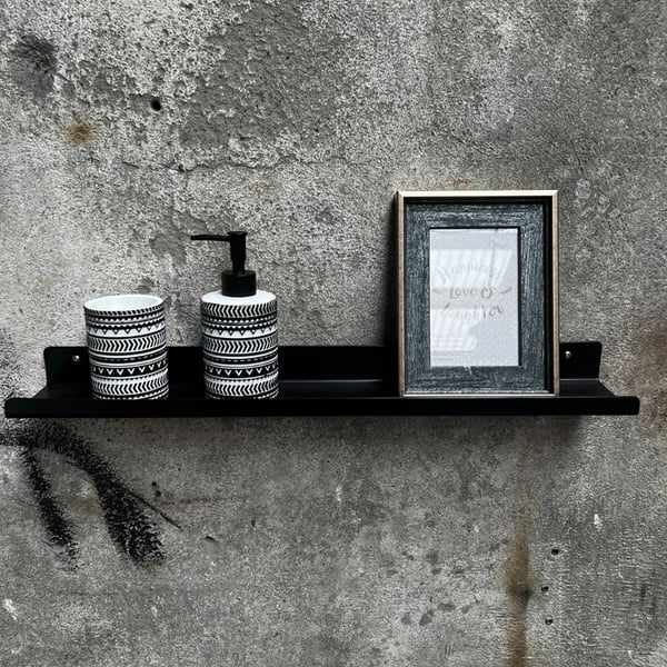 Metal shelf for any interior powder coated