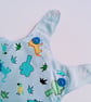 Blue Cotton summer dress, 3-6 months, dress, A line dress, Jungle animals   - Image 2