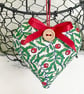 BRIGHT BERRIES CHRISTMAS HEART DECORATION - Image 3