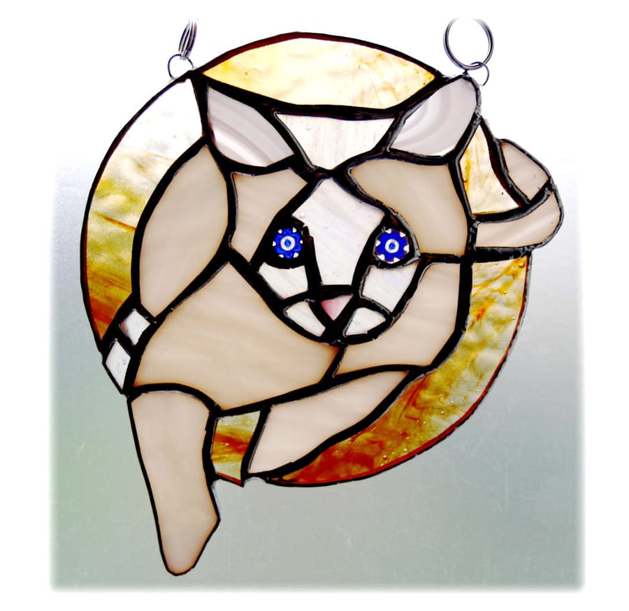 Siamese Cat Suncatcher Stained Glass 010