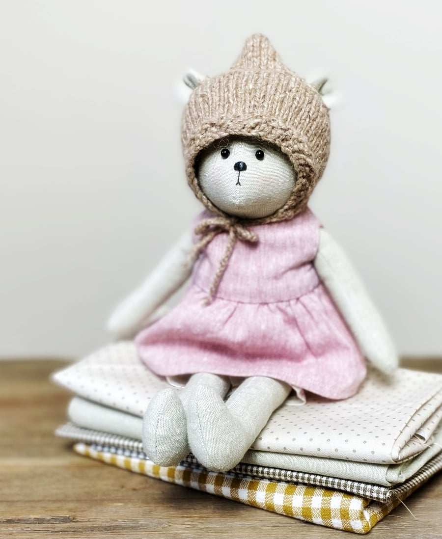 Cloth teddy bear by Clayton Bears