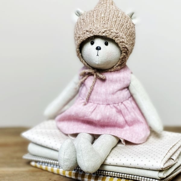 Cloth teddy bear by Clayton Bears