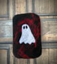 Handmade Ghost Felted Soap, gothic spooky Halloween gift for friend - Image 2