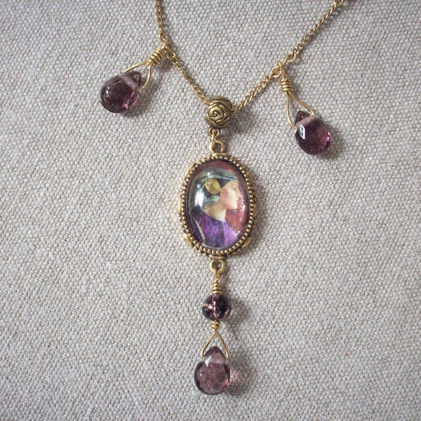 Dante Gabriel Rossetti 'Dante Drawing An Angel' Art Necklace