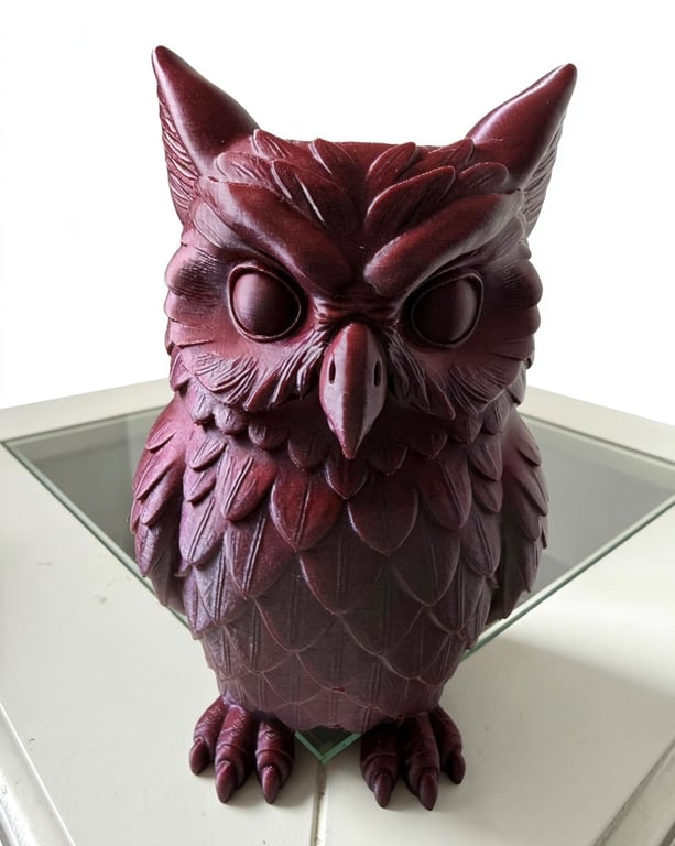 Charming Wise Owl Storage Pot – Handmade 3D Printed