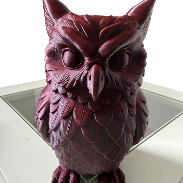 Charming Wise Owl Storage Pot – Handmade 3D Printed