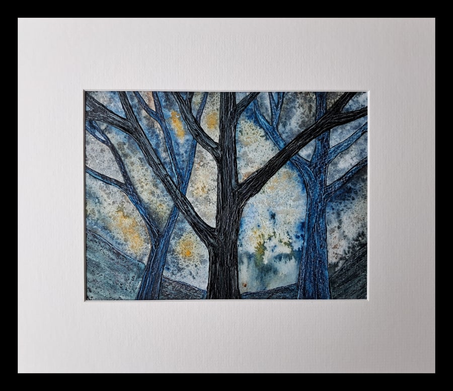 Moody Blueness, an original painting