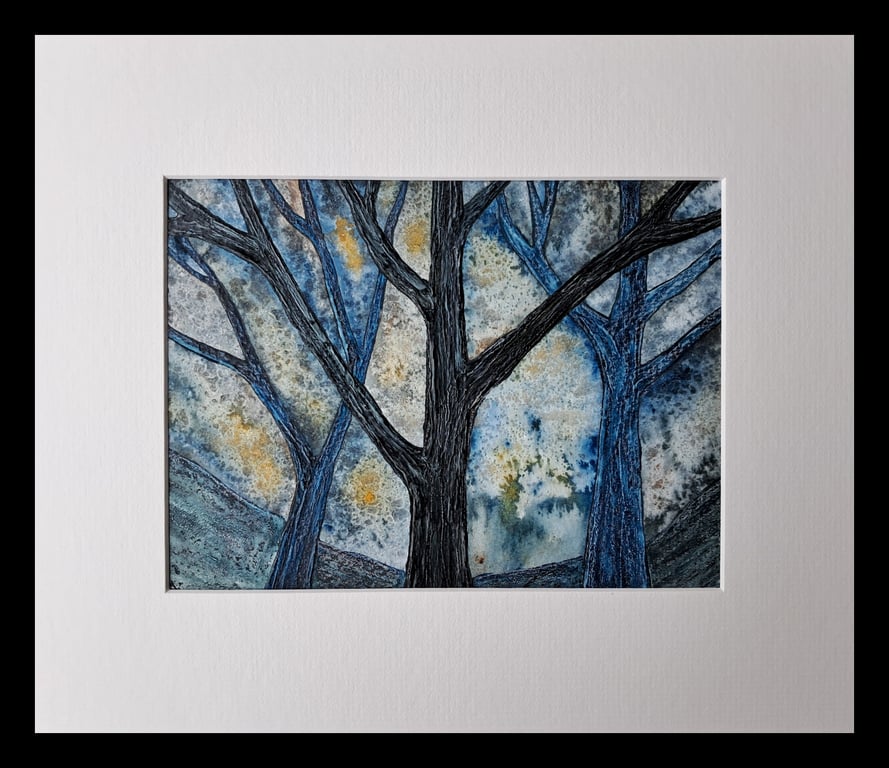 Moody Blueness, an original painting