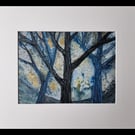 Moody Blueness, an original painting