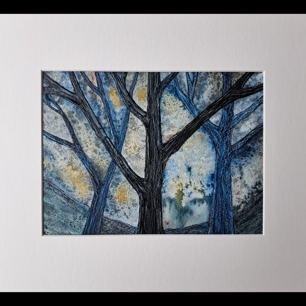 Moody Blueness, an original painting