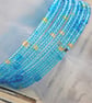 Turquoise seed bead wrap (memory wire) Bracelet - Image 3