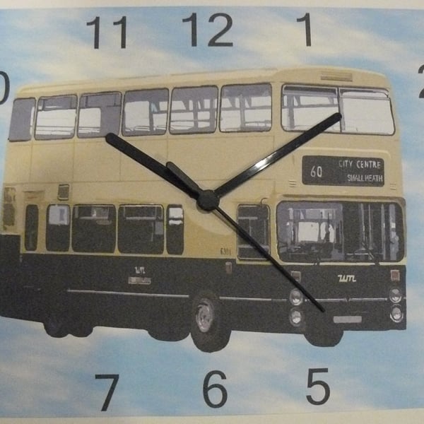 west midland bus wall hanging clock Birmingham bus