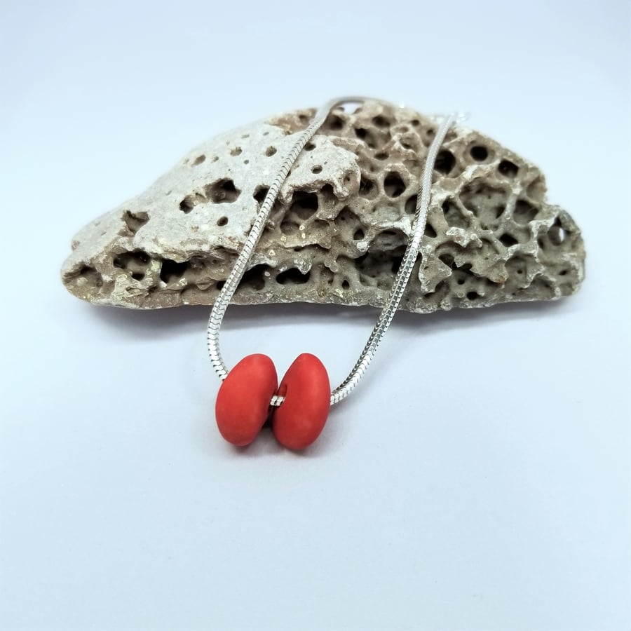 Bracelet CHOOSE COLOUR Ceramic Bead 925 Sterling Silver 7.25inch Free UK Postage