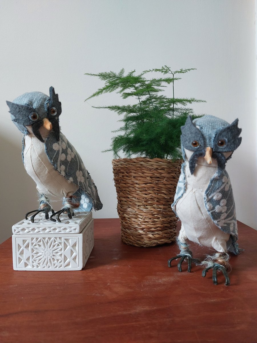Quirky Hobby Peregrine Fabric Soft Sculpture Ornament Decoration