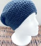 Slouchy Beanie Hat - Navy Blue - Summer Seconds - Image 2