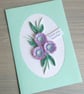Teacher thank you card with quilled flowers, handmade, personalised - Image 6