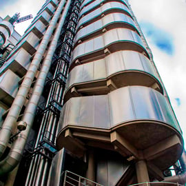 Lloyds of London building England UK 12"x18" Print