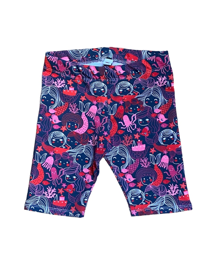 Mermaid Cycle Shorts - sizes 2yrs to 8yrs available