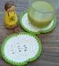 Sliced apple crochet coasters - Image 5